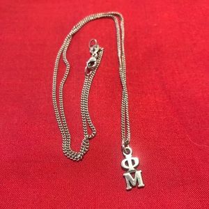 Phi Mu drop and necklace